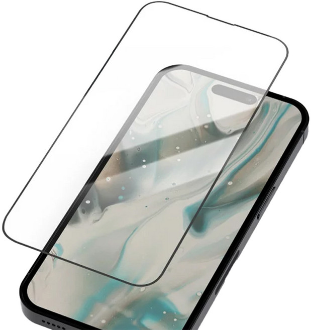 amuok 艾默克 高清滿版玻璃貼 9H鋼化保護 iPhone 14 Pro 適用, 1個