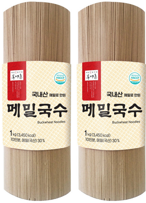 봉평촌 메밀국수 롤타입, 1kg, 2개