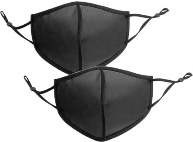 국내생산 물놀이 방수 오투헬시 마스크, 블랙, 2개