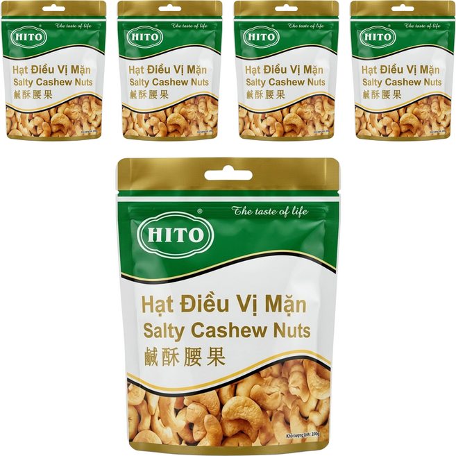 憶霖 鹹酥腰果, 100g, 5包