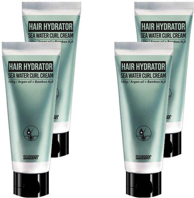 스웨거 헤어 하이드레이터 웨트 컬크림 튜브형, 100g, 4개