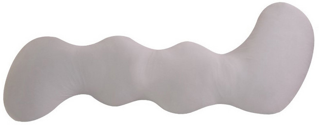 다다랜드 냉감 쿨링 꽈배기 아이스 바디필로우, 그레이