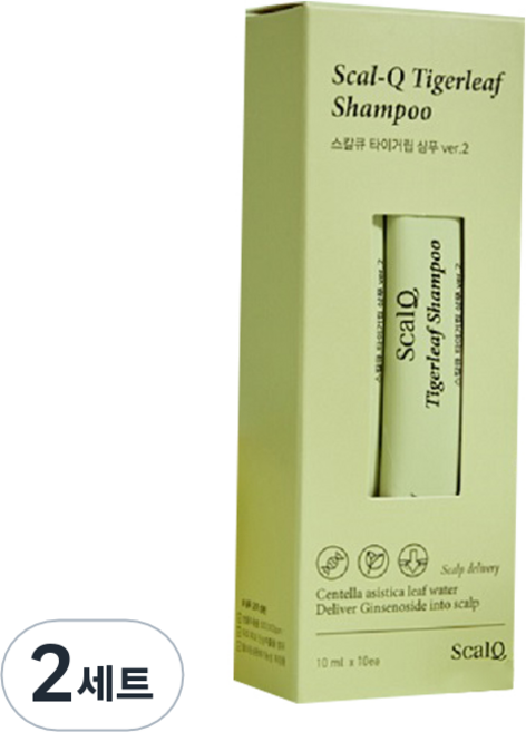 스칼큐 타이거립 버전투 여행용 스틱샴푸 10p, 100ml, 2개