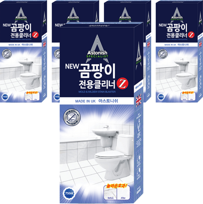 아스토니쉬 NEW 곰팡이 전용 클리너 Z, 750ml, 5개