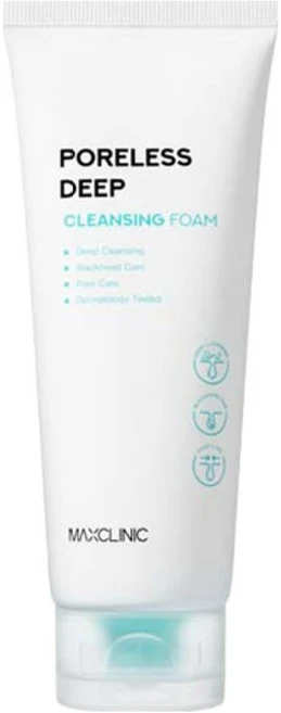 맥스클리닉 포어리스 딥 클렌징 폼, 150g, 1개 - 쿠팡