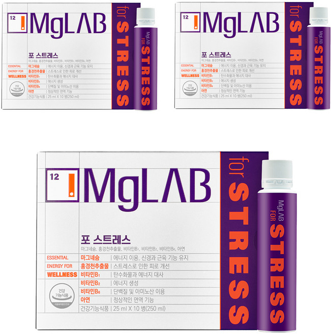 마그랩 포 스트레스, 250ml, 3개