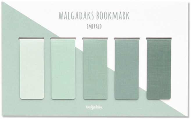 왈가닥스 마그네틱 북마크 5종 세트, 에메랄드, 1세트