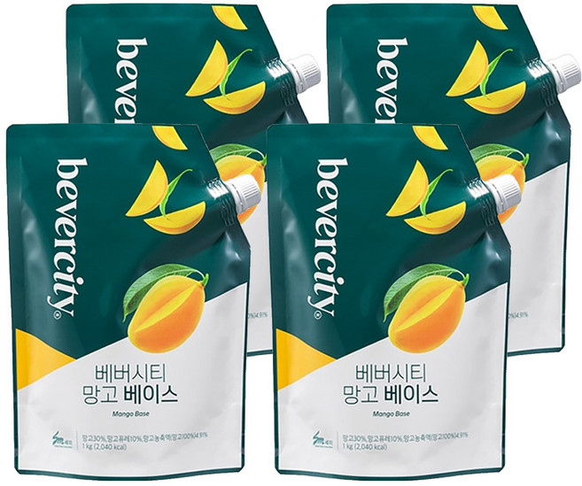 베버시티 망고 베이스, 1kg, 4개