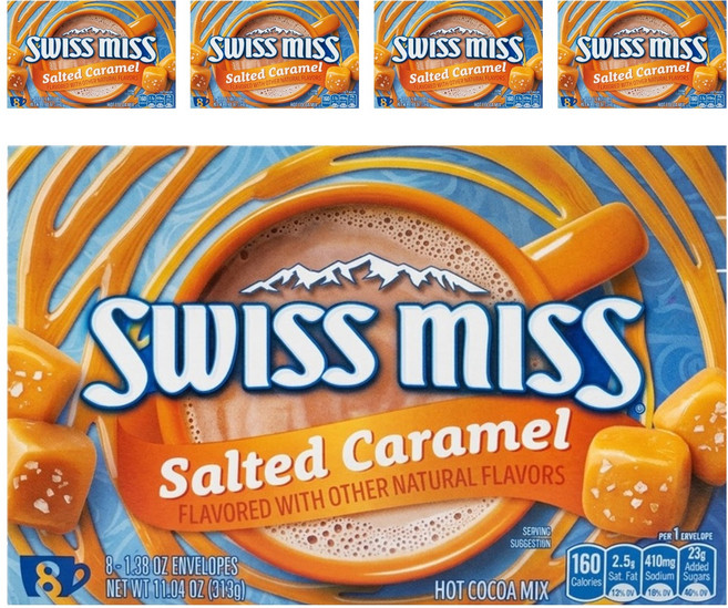 SWISS MISS 鹹焦糖風味可可粉, 39.1g, 8包, 5盒
