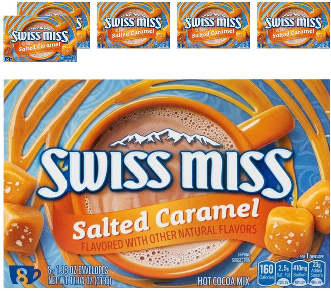 SWISS MISS 鹹焦糖風味可可粉, 39.1g, 8包, 6盒