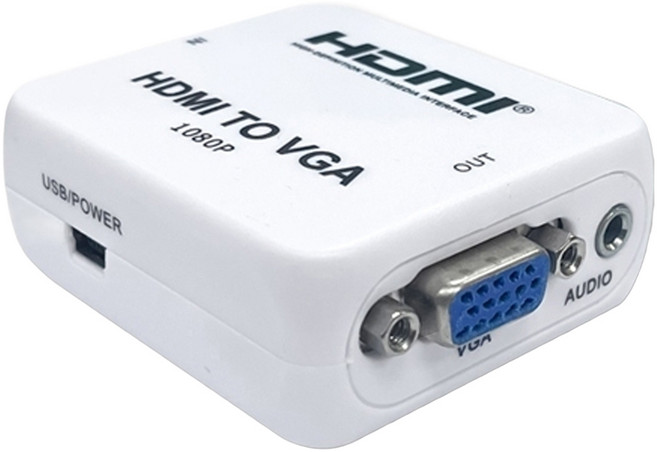 i-gota 愛購它 HDMI轉VGA影音轉接器 GAP-015, 6cm, 白色, 1個