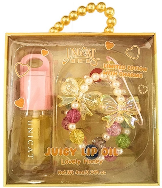 UNICAT 變臉貓 水光豐盈玻璃唇油, 蜂蜜, 4ml, 1個