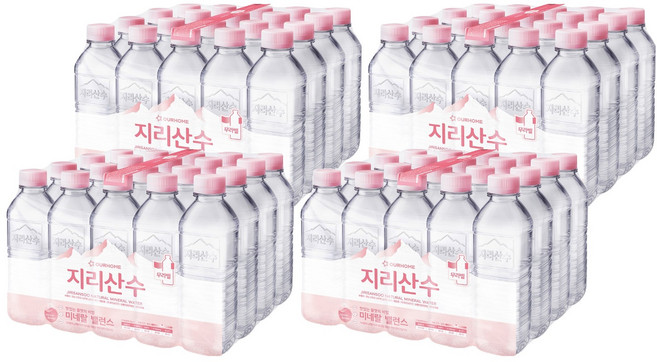 지리산수 무라벨, 500ml, 80개