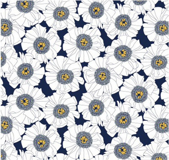 BED&DECO 牛津布, 雛菊 海軍藍, 1條