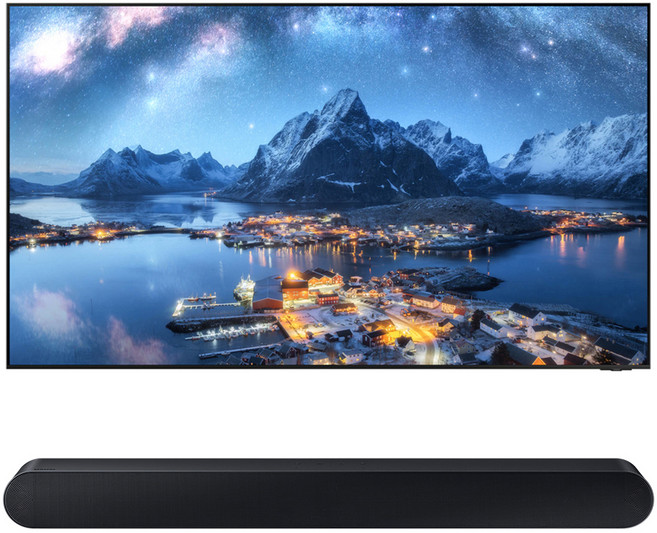 삼성전자 8K UHD Neo QLED TV + 사운드바 세트, 189cm(75인치), KQ75QND800FXKR, 벽걸이형 X HW-S60D (사운드바), 방문설치