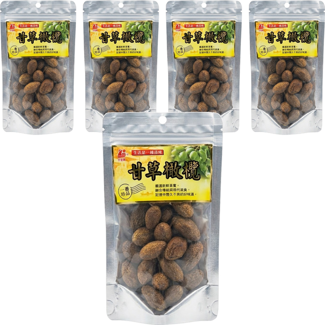 李家興 甘草橄欖, 150g, 5包
