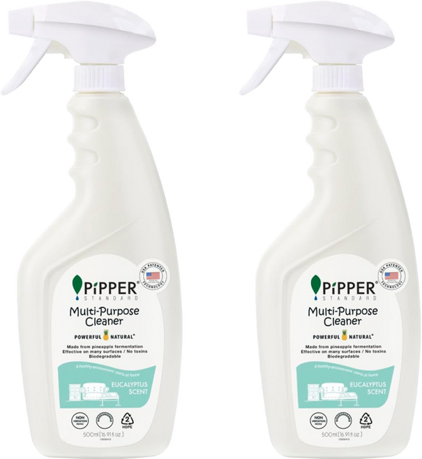PiPPER STANDARD 沛柏 鳳梨酵素多效能清潔劑 尤加利, 500ml, 2瓶