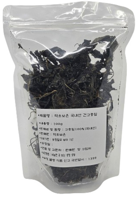 약초보은 건고춧잎, 100g, 1개