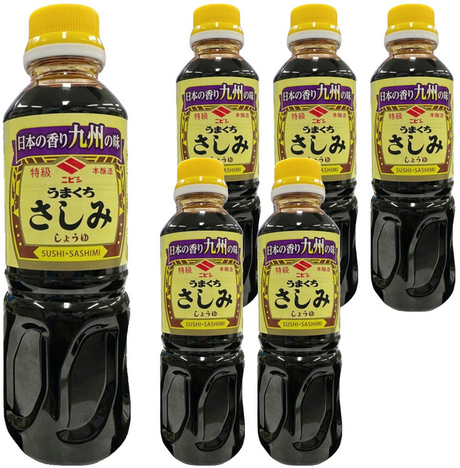 니비시 사시미 쇼유, 360ml, 6개