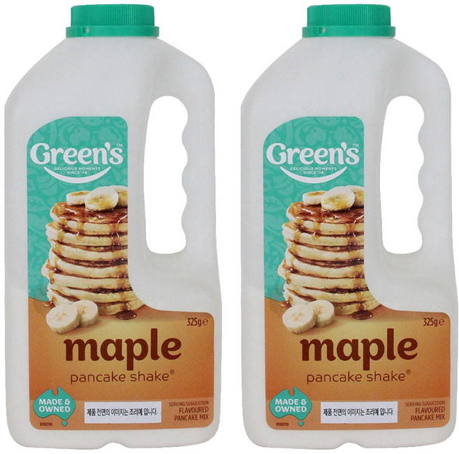 그린스 메이플 팬케이크 쉐이크, 325g, 2개