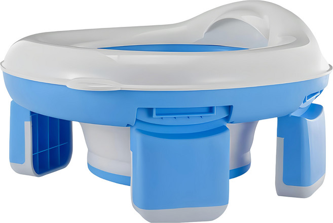 s-sportplus+ 摺疊坐便器 附20清潔袋 x2001001-02, 藍色, 1個
