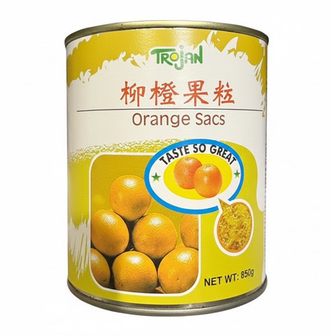 TROjAN 傳佳 柳橙果粒, 850g, 1罐