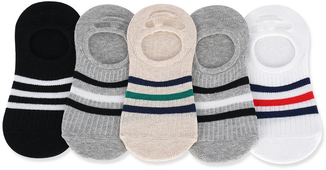 새실로 아동용 벗겨짐ZERO 와일드 덧신 5켤레