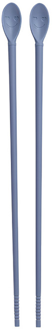 키친팩토리 파스텔 실리콘 요리 젓가락, 다크블루, 1개
