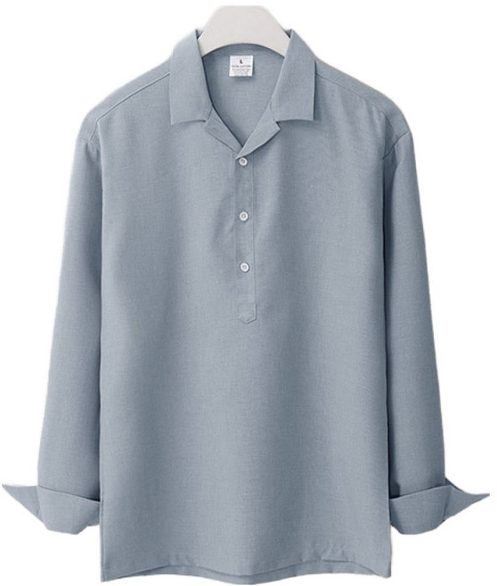 엠엔씨 남녀공용 보카시 카라 반 오픈 셔츠 MDLS254MS