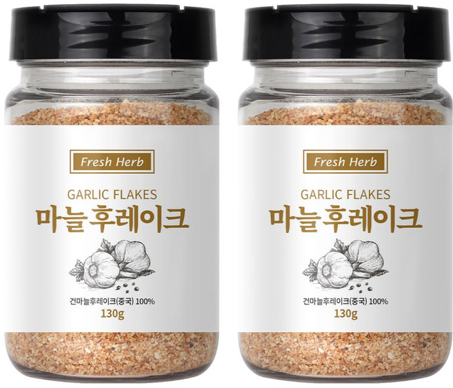 신선약초 마늘 후레이크, 130g, 2개