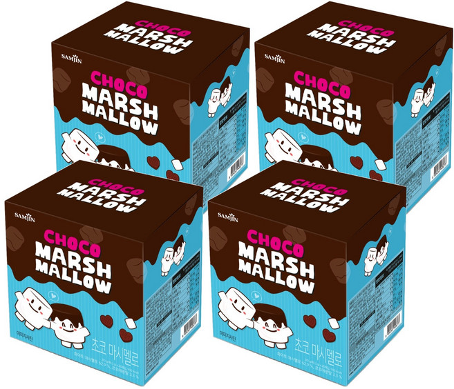 삼진 초코 마시멜로 20p, 210g, 4개