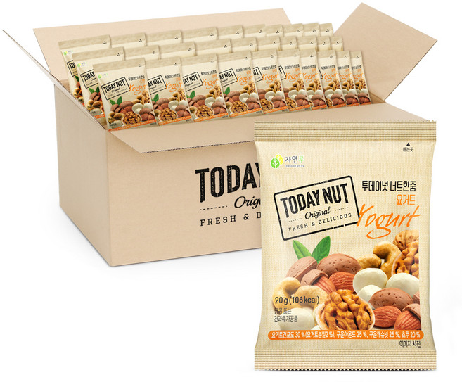 투데이넛 너트한줌 요거트 믹스넛, 100개