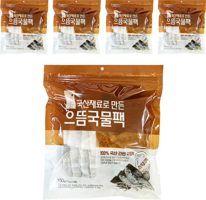 해심 다시팩 으뜸 국물팩 10p, 150g, 5개