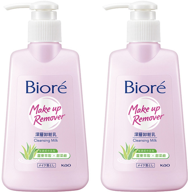 Biore 蜜妮 台灣公司貨 深層卸妝乳, 180ml, 2瓶