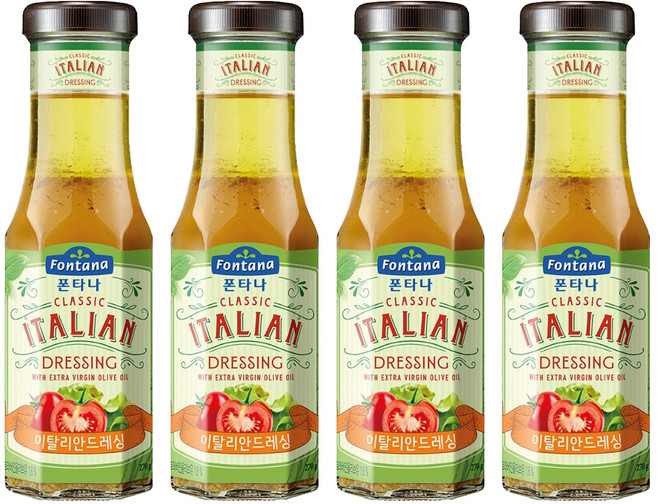 폰타나 이탈리안 드레싱, 270g, 4개