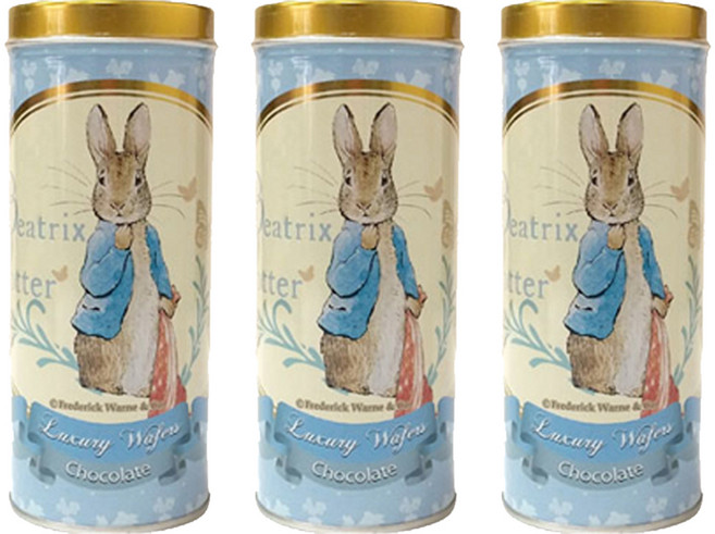 피터래빗 럭셔리 웨이퍼 롤 초코, 100g, 3개