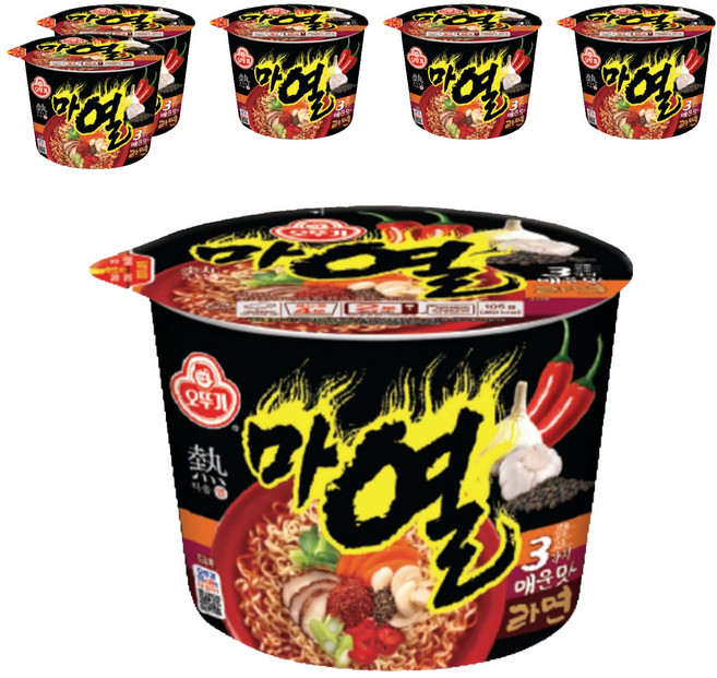 오뚜기 마열 라면 105g, 6개