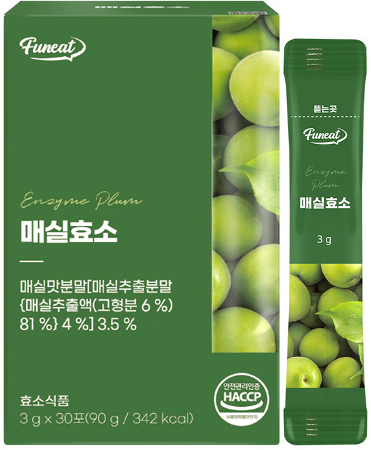 퍼니트 매실효소 30p, 90g, 1개