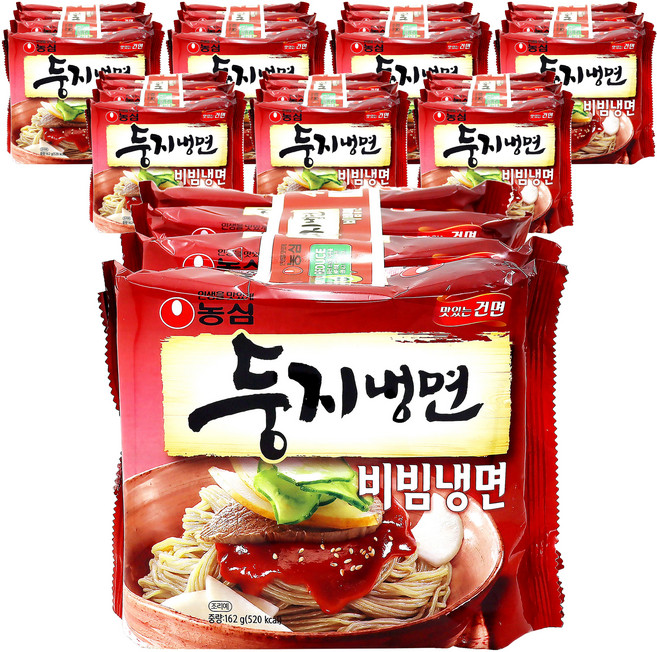 Doongji Cold Noodles 鳥巢辣拌冷麵 162g, 32包