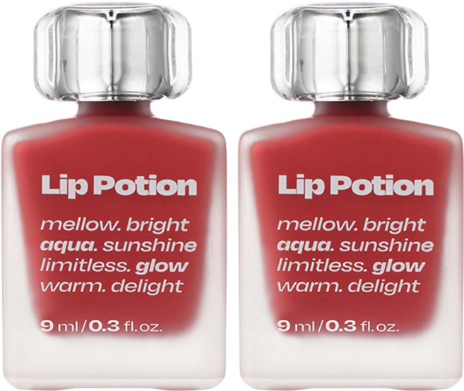 얼터너티브스테레오 립 포션 아쿠아 글로우 립틴트, 4 애플 드롭, 2개