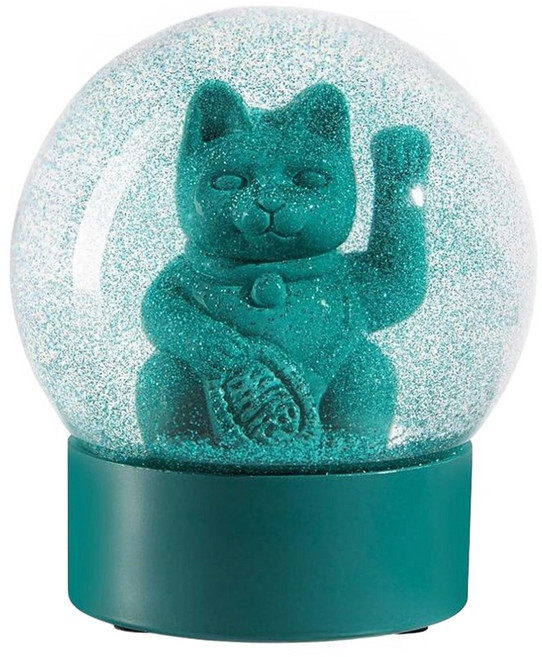 DONKEY LUCKY CAT 招財貓水晶球, 綠色