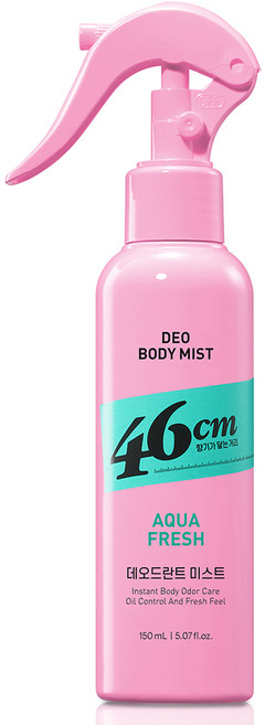 온더바디 46cm 체취솔루션 데오드란트 바디 미스트 아쿠아 프레쉬향, 150ml, 1개