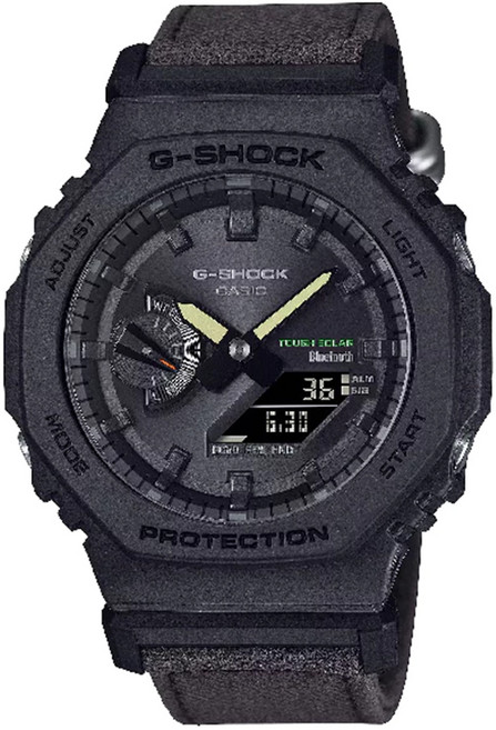 CASIO 卡西歐 G-SHOCK 太陽能X藍牙連線 環保雙顯腕錶 GA-B2100CT-1A5DR