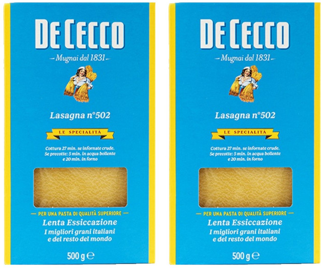 DE CECCO 得科 千層麵, 2個, 500g