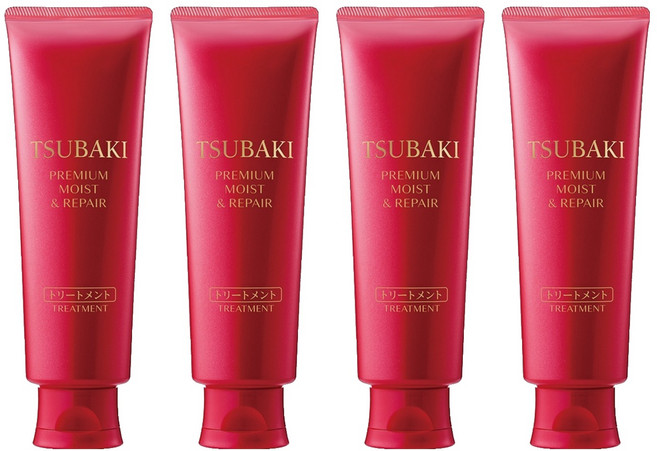 츠바키 프리미엄 모이스트 & 리페어 헤어트리트먼트 까멜리아, 160g, 4개