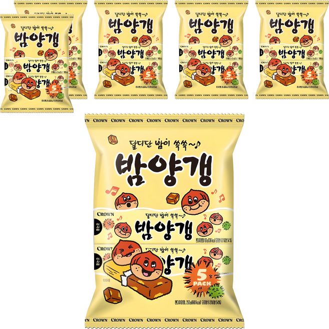 크라운 밤양갱 5p, 250g, 6개