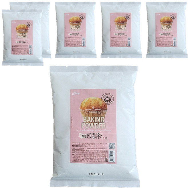 Breadgarden無鋁優質泡打粉, 6個, 1kg