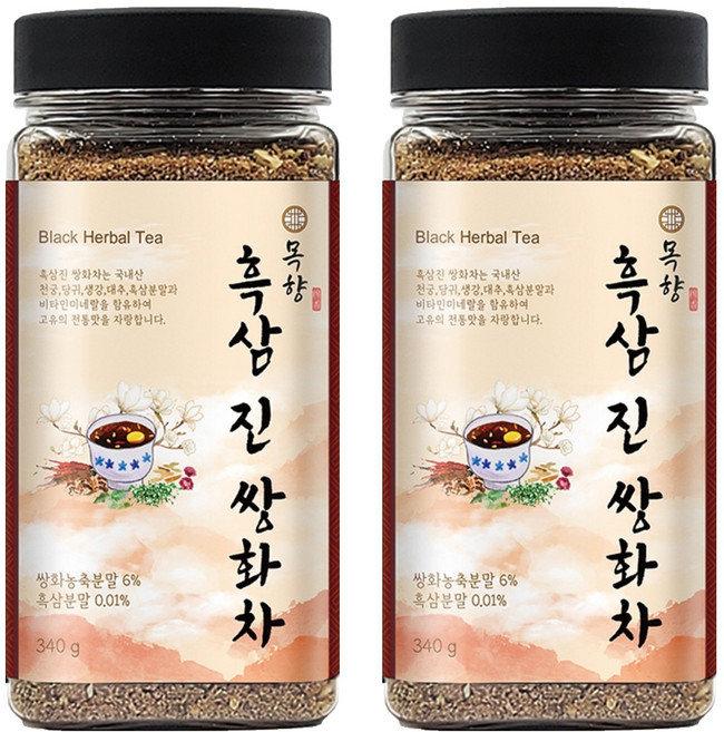 목향 흑삼진 쌍화차, 340g, 1개입, 2개