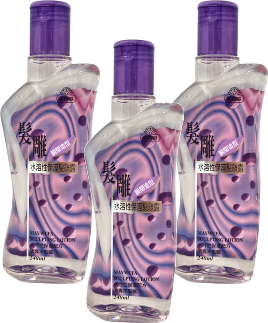 美吾髮 水溶性保濕髮雕露, 240ml, 3瓶