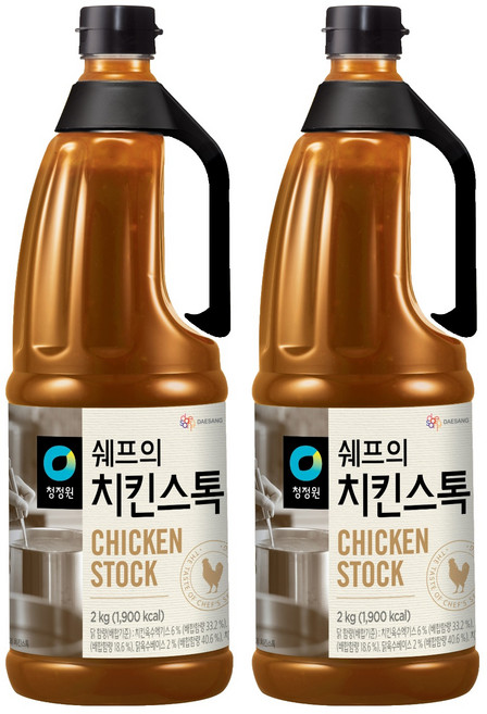 청정원 쉐프의 치킨스톡, 2kg, 2개